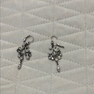 Elegant Silver Chandelier Earrings
